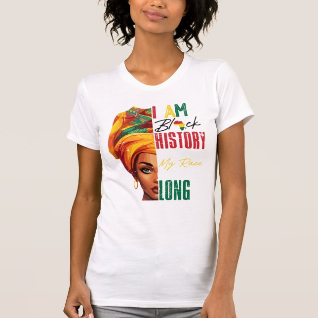 Vibrant Headwrap Illustration  T-Shirt (Front)