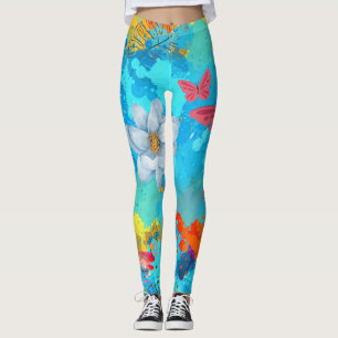 Vibrant Heart of Nature Leggings