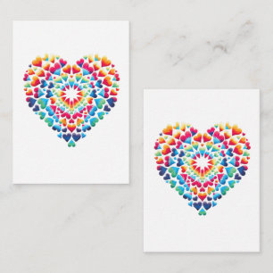Vibrant Heart Tie-Dye Card