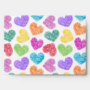 Vibrant Hearts Envelope