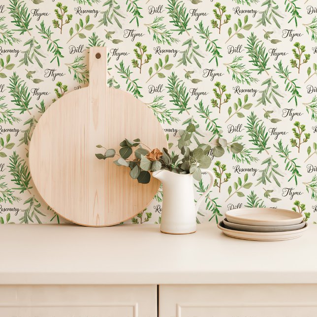 Vibrant Herb Garden Kitchen Wallpaper (Creator Uploaded)