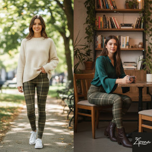 Vibrant Holiday Tartan Leggings