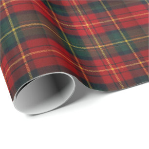Vibrant Holiday Tartan Wrapping Paper