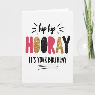 Vibrant Hooray Celebration Card