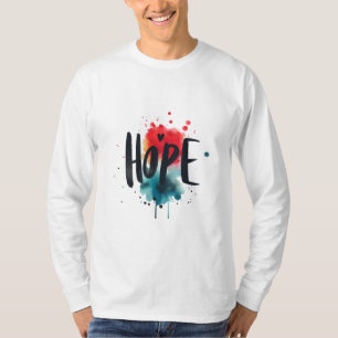 Vibrant HOPE Watercolor Inspirational T-Shirt