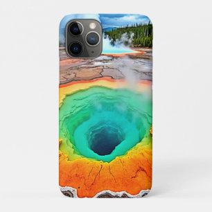 Vibrant Hot Spring: Earth's Wonder Art iPhone 11 Pro Case