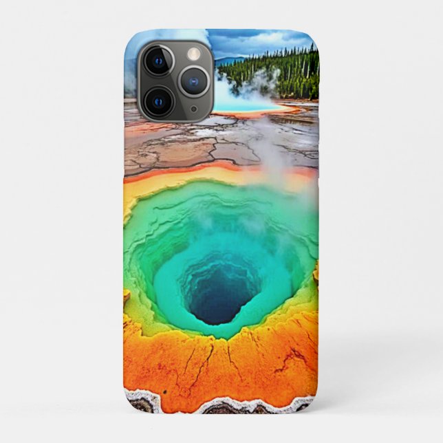 Vibrant Hot Spring: Earth's Wonder Art Case-Mate iPhone Case (Back)