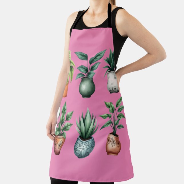 Vibrant Houseplants Collection Apron (Insitu)