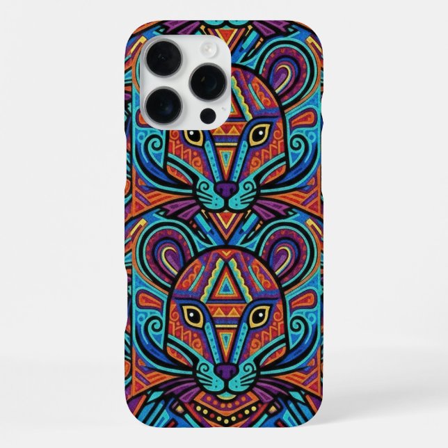 Vibrant Huichol Animal Spirit Phone Case (Back)