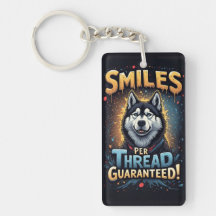 Vibrant Husky With Bold Typography