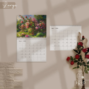 Vibrant Impasto Art Calendar 2026