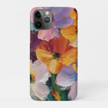 Vibrant Impasto Floral Painting iPhone Case