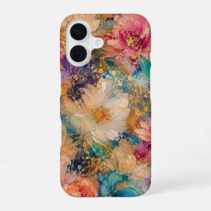 Vibrant Impressionist abstract Floral Oil Painting iPhone 16 Case