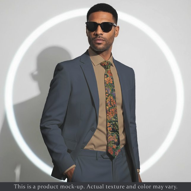 Vibrant Impressionist Garden Necktie (Creator Uploaded)