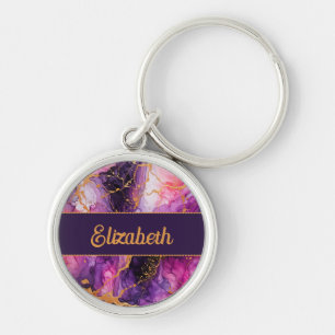 Vibrant Ink Fusion Key Ring