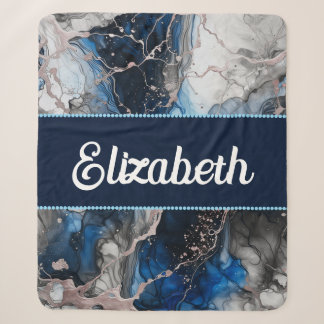 Vibrant Ink Fusion Sherpa Blanket