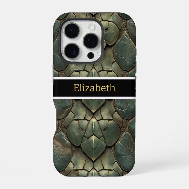 Vibrant, intricate snakeskin patterns iPhone case (Back)