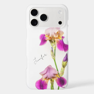 Vibrant iris flower Personalized phone case