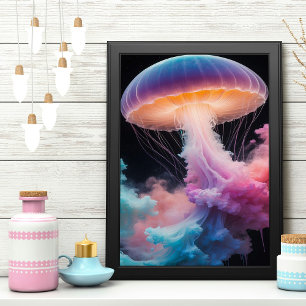 Vibrant Jellyfish Poster