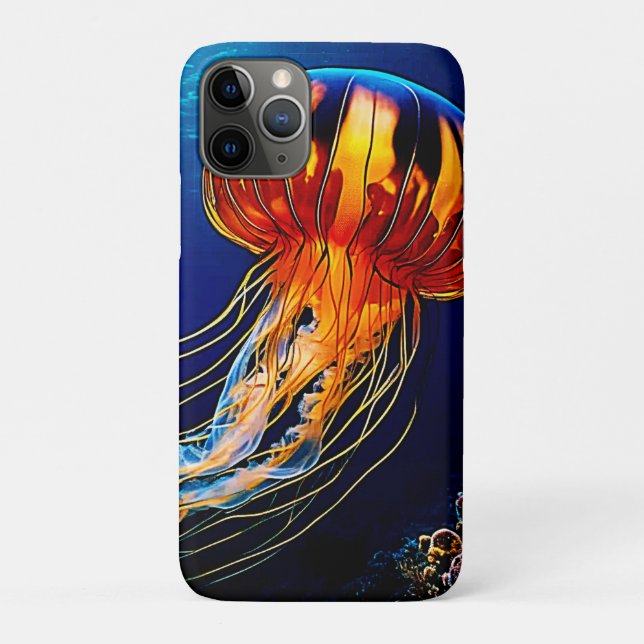 Vibrant Jellyfish Underwater Art Case-Mate iPhone Case (Back)