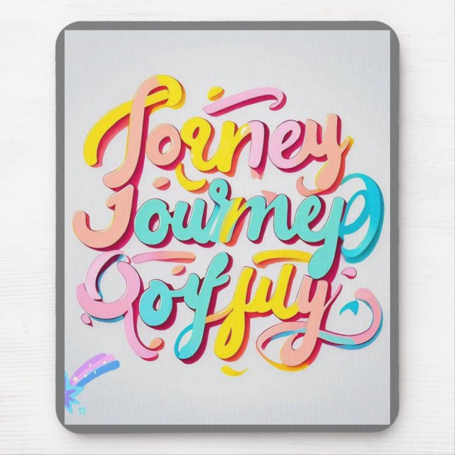 "Vibrant Journey Design" Mouse Pad (Front)