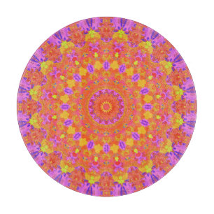 Vibrant Kaleidoscope Cutting Board