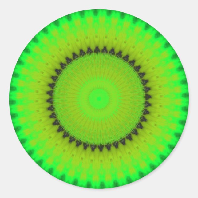 Vibrant Kaleidoscope Sticker (Front)
