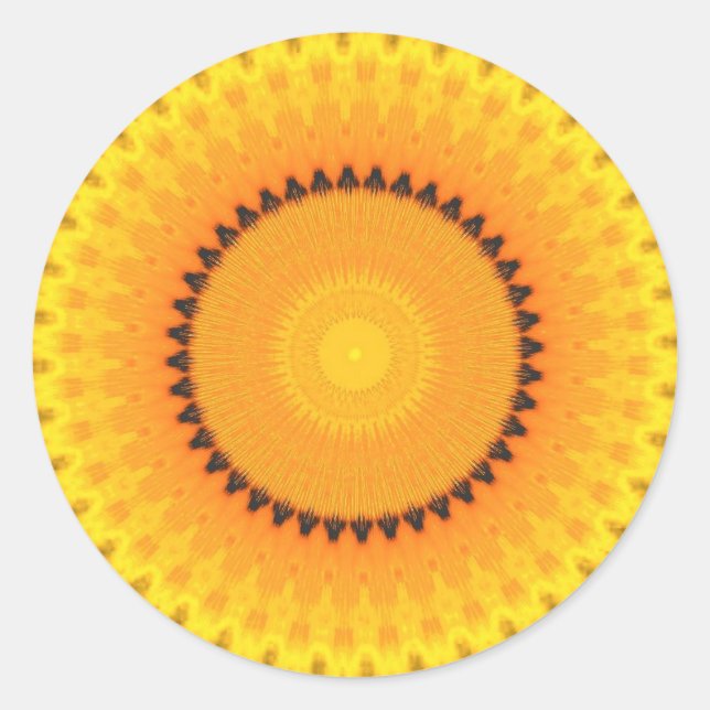 Vibrant Kaleidoscope Sticker (Front)