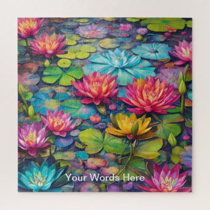 Vibrant Kaleidoscopic Floral Mandala Puzzle
