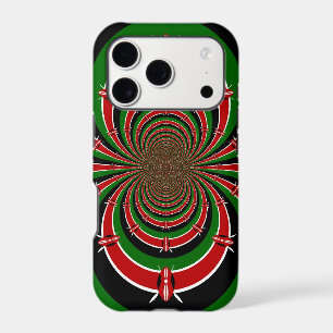 Vibrant Kenya Vision   Mirrored Kenyan Flag Abstra