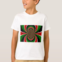 Vibrant Kenya Vision: Mirrored Kenyan Flag Art
