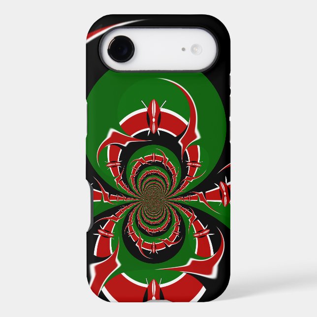 Vibrant Kenyan Flag Pattern: A Powerful Art (Back)