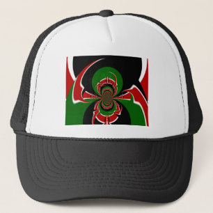 Vibrant Kenyan Flag Pattern: A Powerful Art Trucker Hat