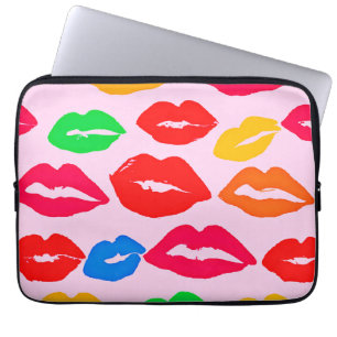 Vibrant Kissed by Colours Pattern Laptop Sleeve