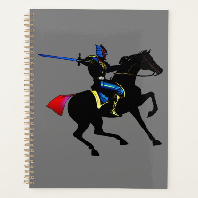  Vibrant Knight Canvas Print Planner (Front)