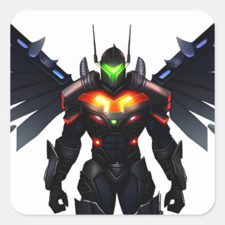 Vibrant Knight Square Sticker