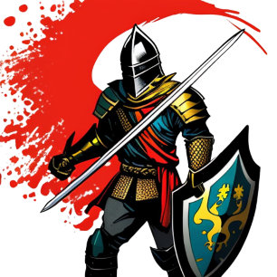  Vibrant Knight T-Shirt Throw Pillow Paper Plates  Bumper Sticker