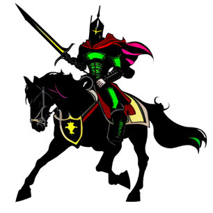 Vibrant Knight T-Shirt Throw Pillow Paper Plates Square Sticker