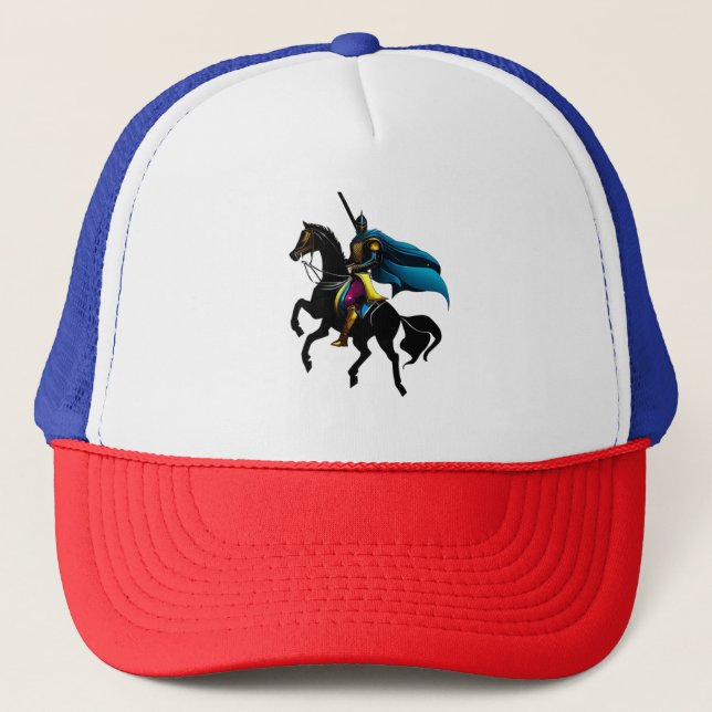  Vibrant Knight T-Shirt Trucker Hat (Front)