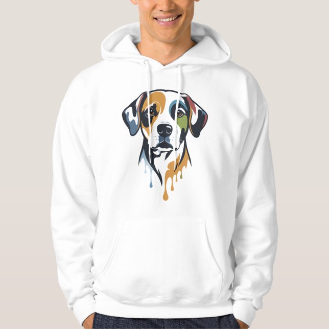 Vibrant Lab Pop Art Hoodie (Front)