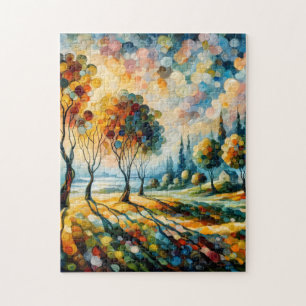 Vibrant Landscape Art – Colourful Nature Scenery Jigsaw Puzzle