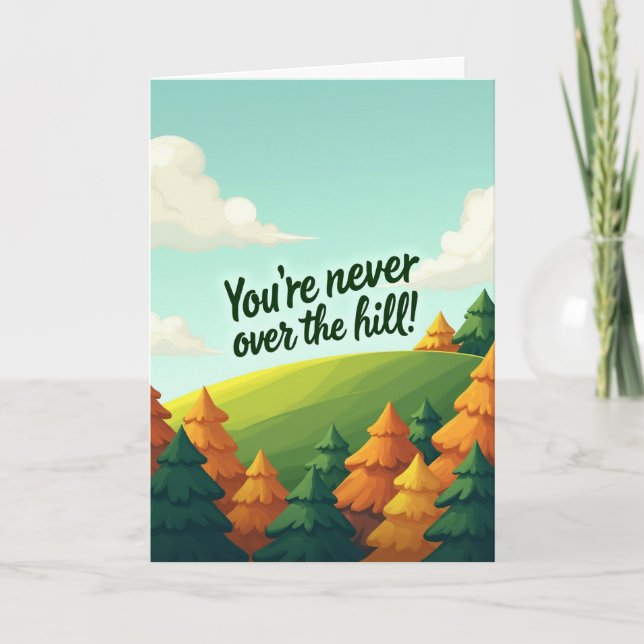 Vibrant Landscape Birthday Card (Front)