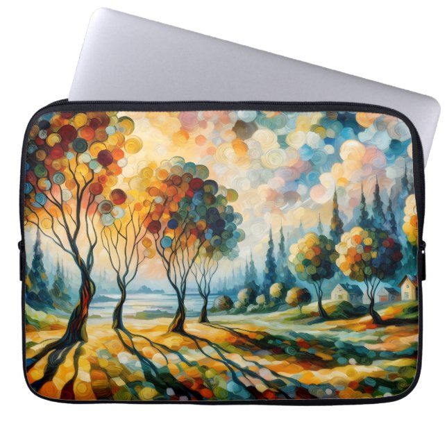 Vibrant Landscape Laptop Sleeve (Front)