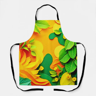 Vibrant Layered Nature Apron
