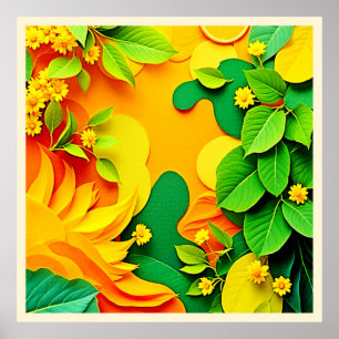 Vibrant Layered Nature Poster