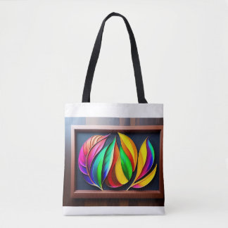 "Vibrant Leaves Wall Art" Tote Bag