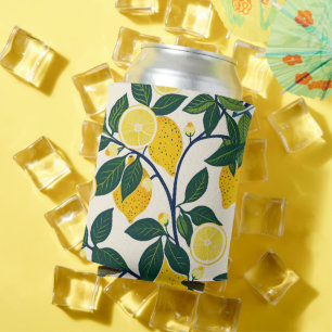 Vibrant Lemon Grove Can Cooler