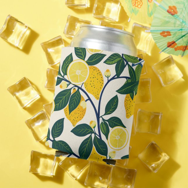Vibrant Lemon Grove Can Cooler (In Situ Summer)
