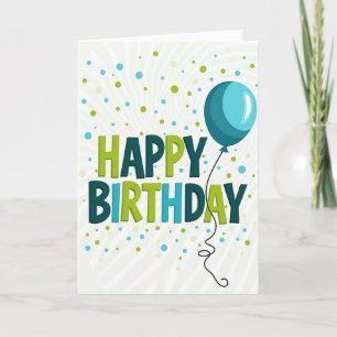 Vibrant Letter Card