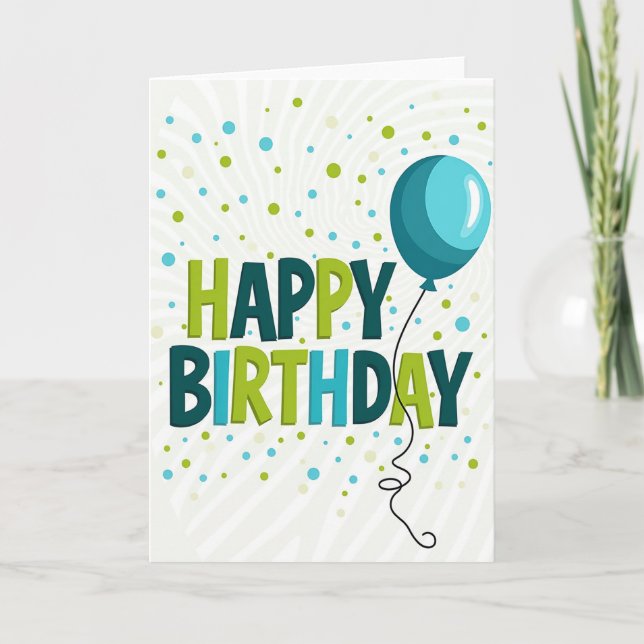 Vibrant Letter Card (Front)